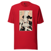 Geisha Chef Cook Dish Japanese Ukiyo-e Unisex T-Shirt - Red / S