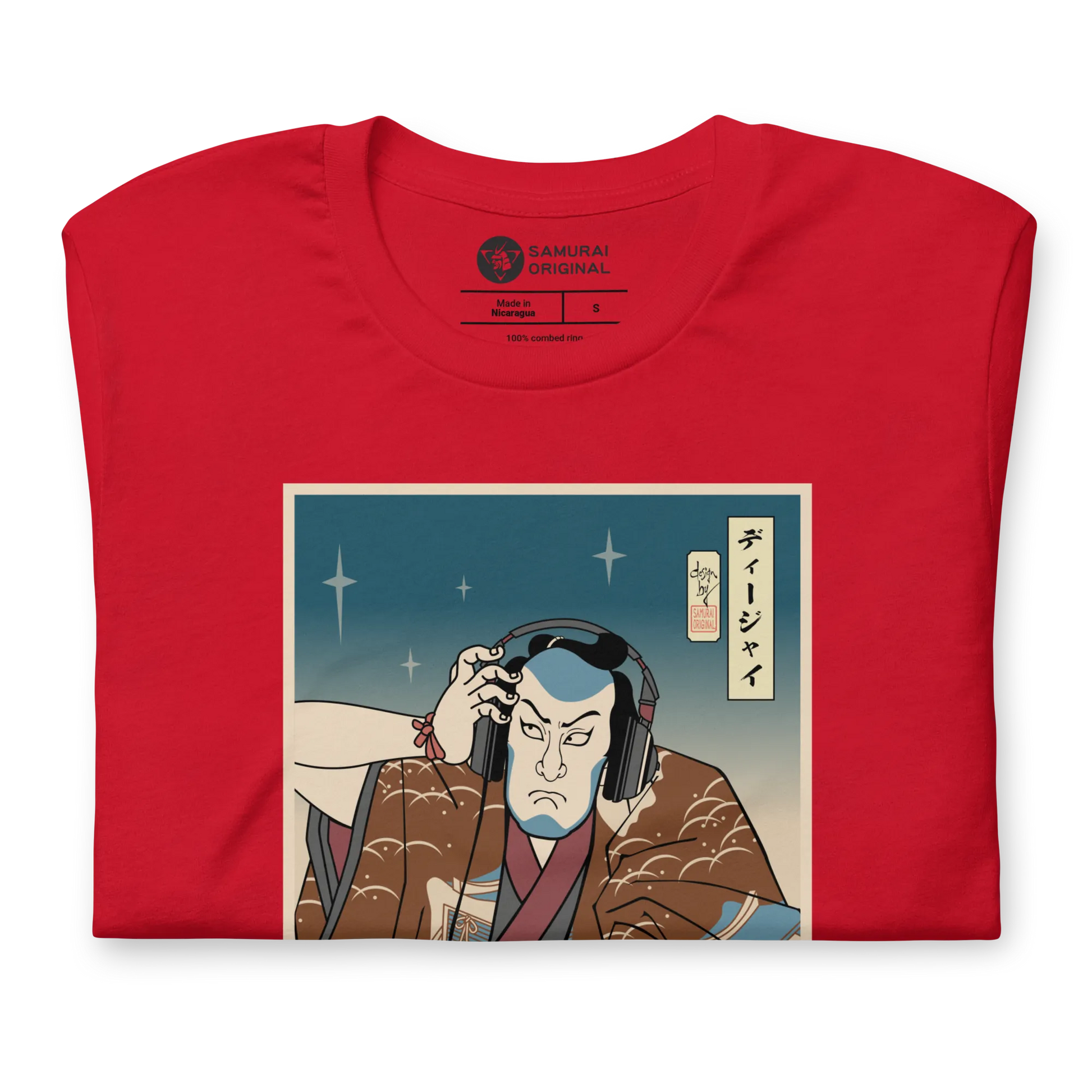 Samurai DJ 6 Turntable Music Ukiyo-e Unisex T-Shirt - Samurai Original