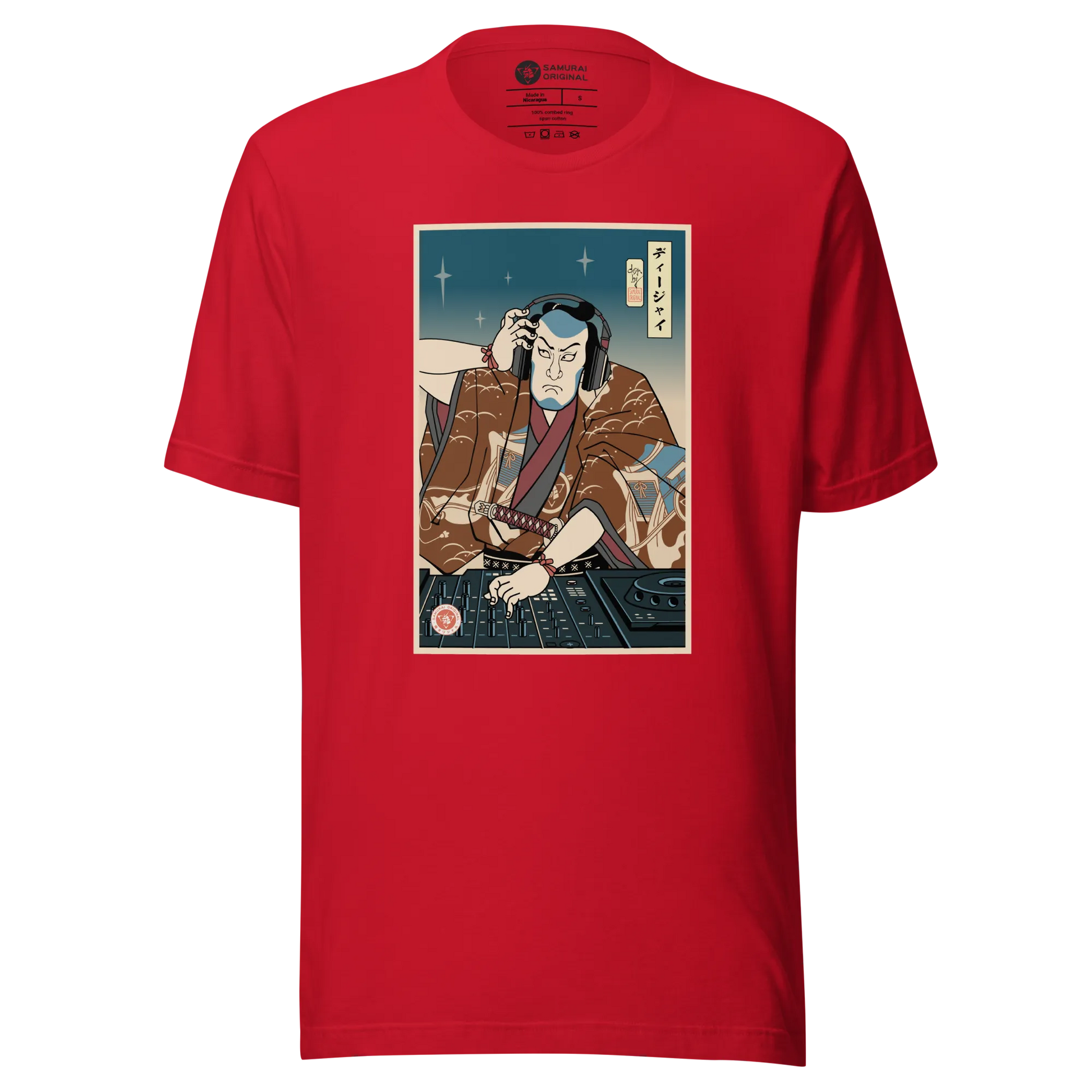 Samurai DJ 6 Turntable Music Ukiyo-e Unisex T-Shirt - Samurai Original