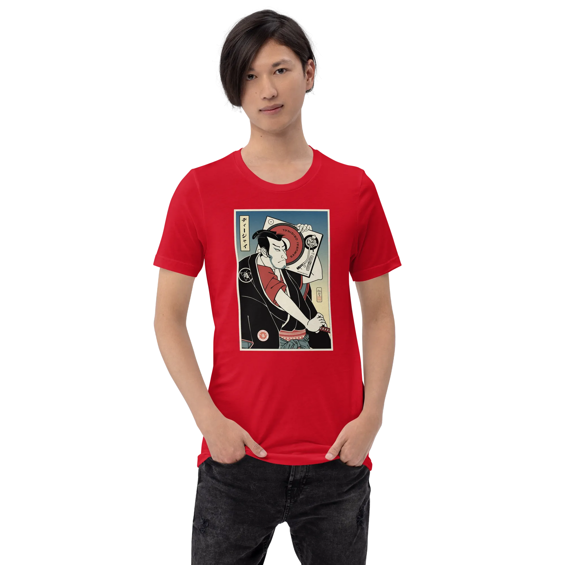 Samurai DJ 4 Music Ukiyo-e Unisex T-Shirt - Samurai Original