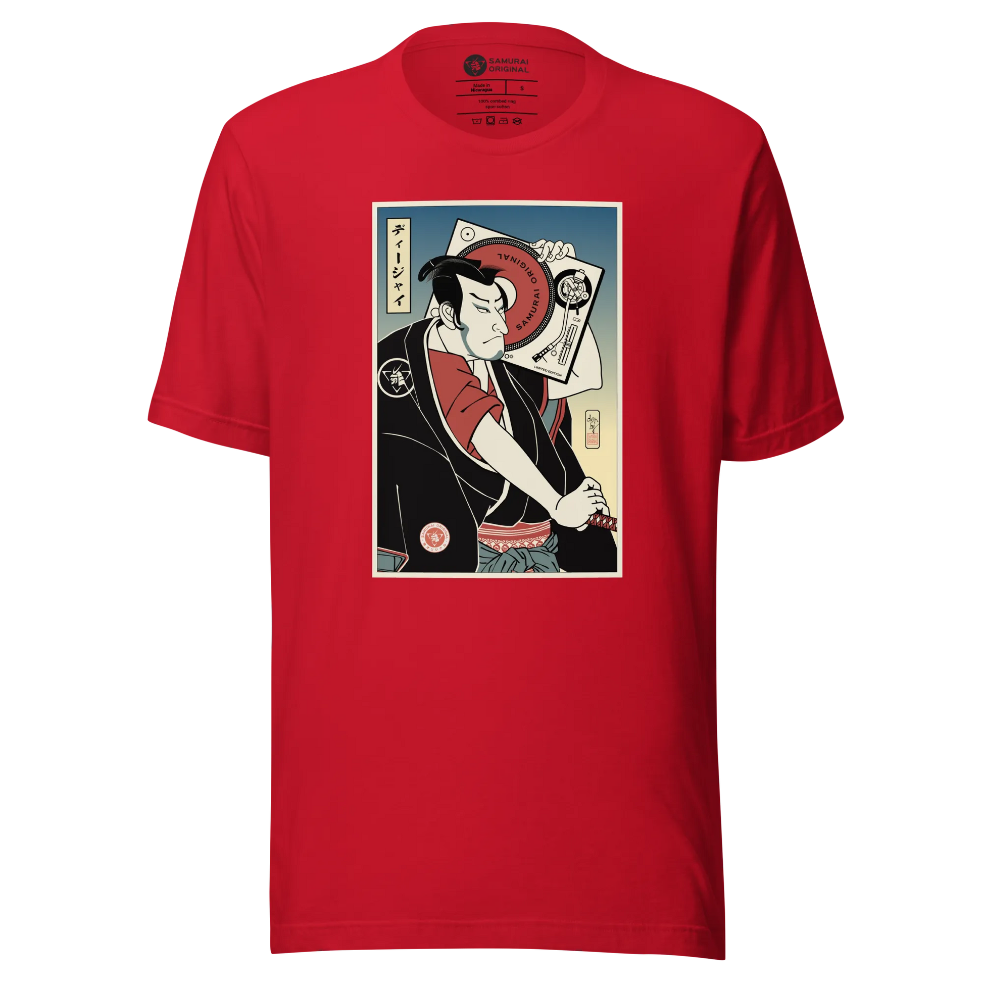 Samurai DJ 4 Music Ukiyo-e Unisex T-Shirt - Samurai Original