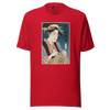 Geisha Crochet Mom Japanese Ukiyo-e Unisex T-Shirt - Red / S