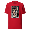 Geisha Design Japanese Ukiyo-e Unisex T-Shirt - Red / S