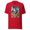 Samurai Guitar Player 2 Music Ukiyo-e Unisex T-Shirt - Red / S