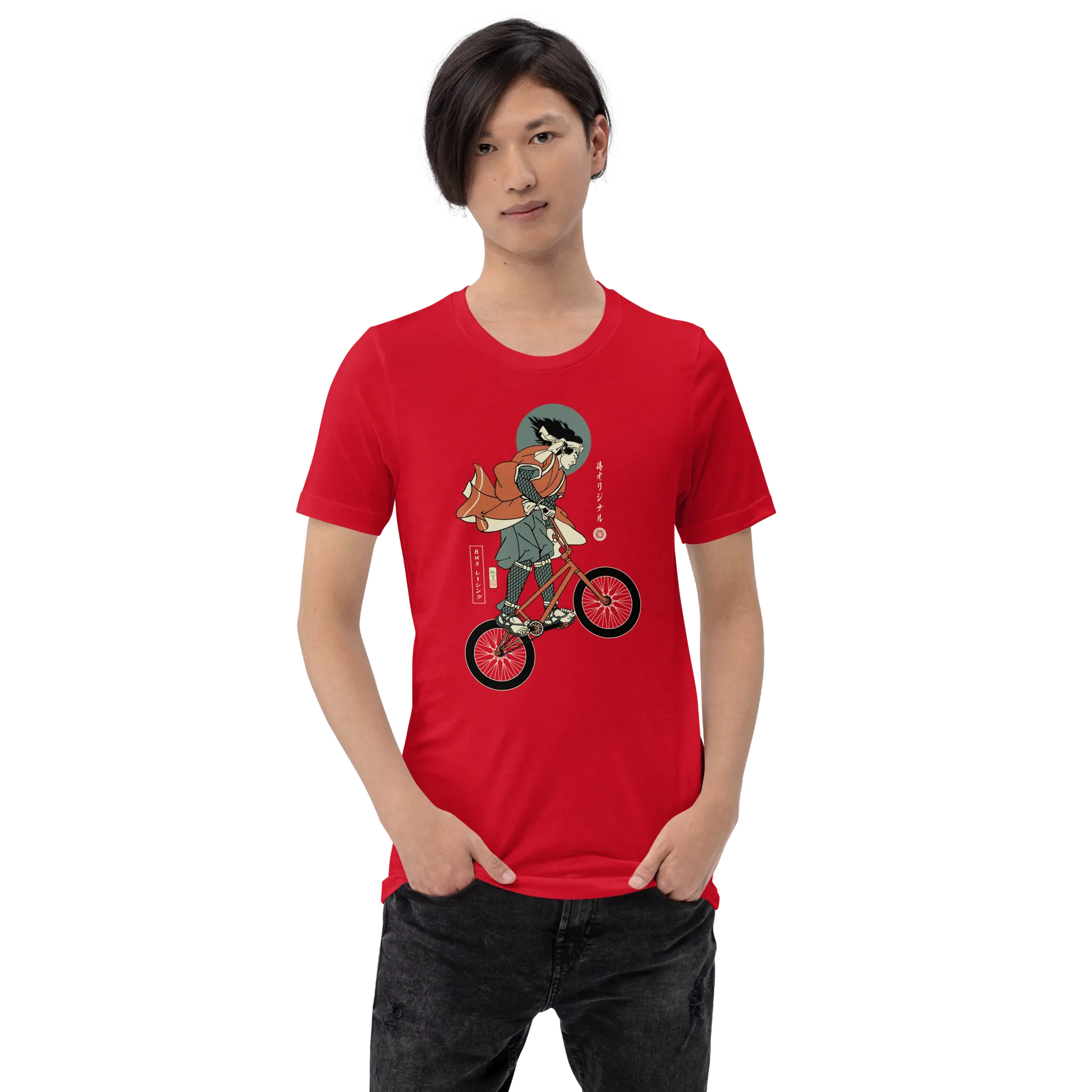 Samurai Bmx Kinkbike Ukiyo-e Unisex T-Shirt -