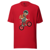 Samurai Bmx Kinkbike Ukiyo-e Unisex T-Shirt - Red / S