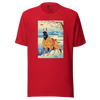 Dog Doberman Pinscher Japanese Ukiyo-e Unisex T-Shirt - Red / S