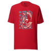 Samurai Sushi Japan's Food Ukiyo-e Funny Unisex T-Shirt - Red / S