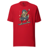 Samurai Snowboard 2 Winter Sport Ukiyo-e Unisex T-Shirt - Red / S