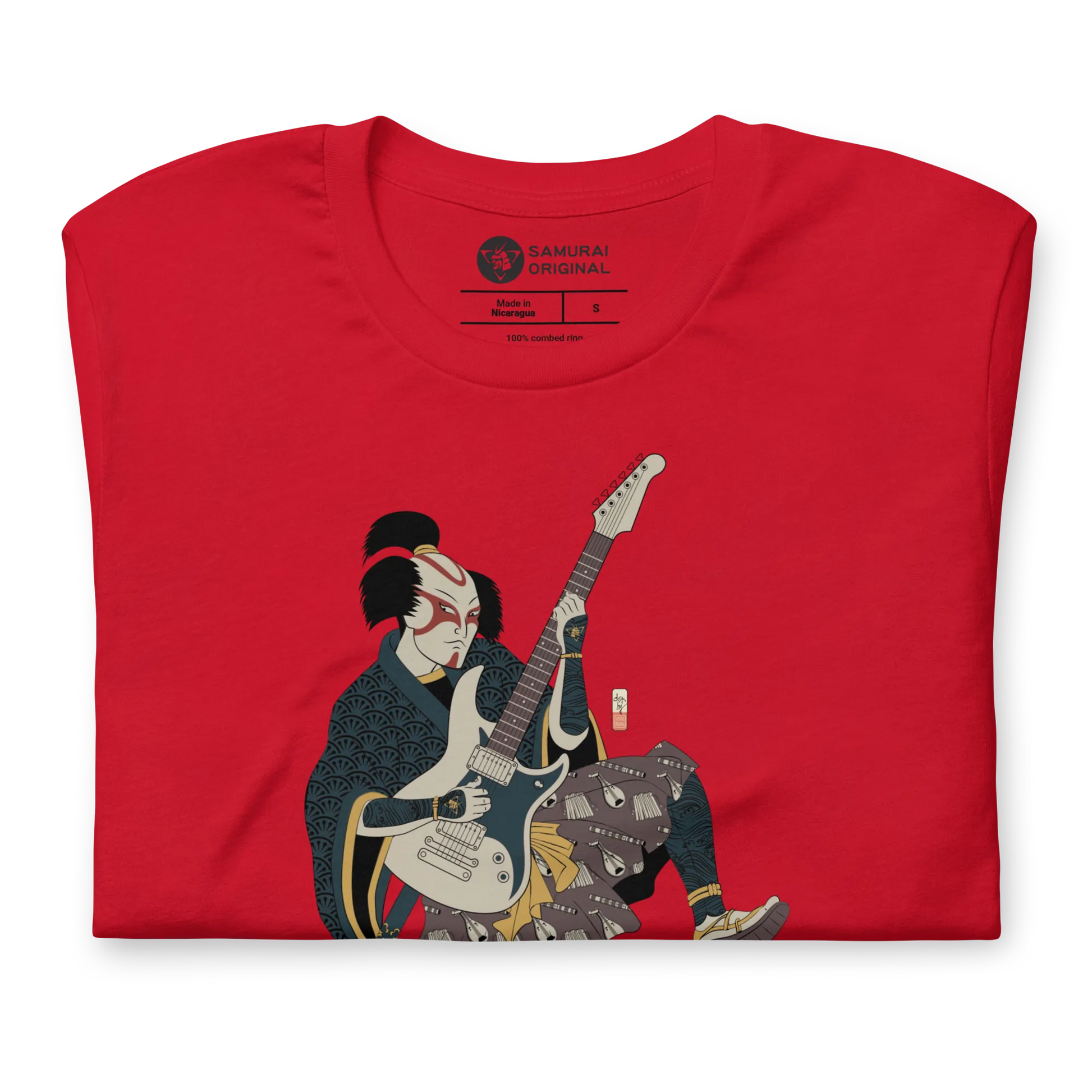 Samurai Guitar Player Music Ukiyo-e Unisex T-Shirt -