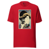 Geisha Photographer Camera Japanese Ukiyo-e Unisex T-Shirt - Red / S