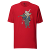 Samurai Bull Riding Ukiyo-e Unisex T-shirt - Samurai Original