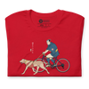 Samurai Cycling With DogLabrador Retriever Ukiyo-e Unisex T-shirt - Samurai Original