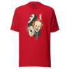 Halloween Mask Japanese Ukiyo-e Unisex T-shirt - Red / S