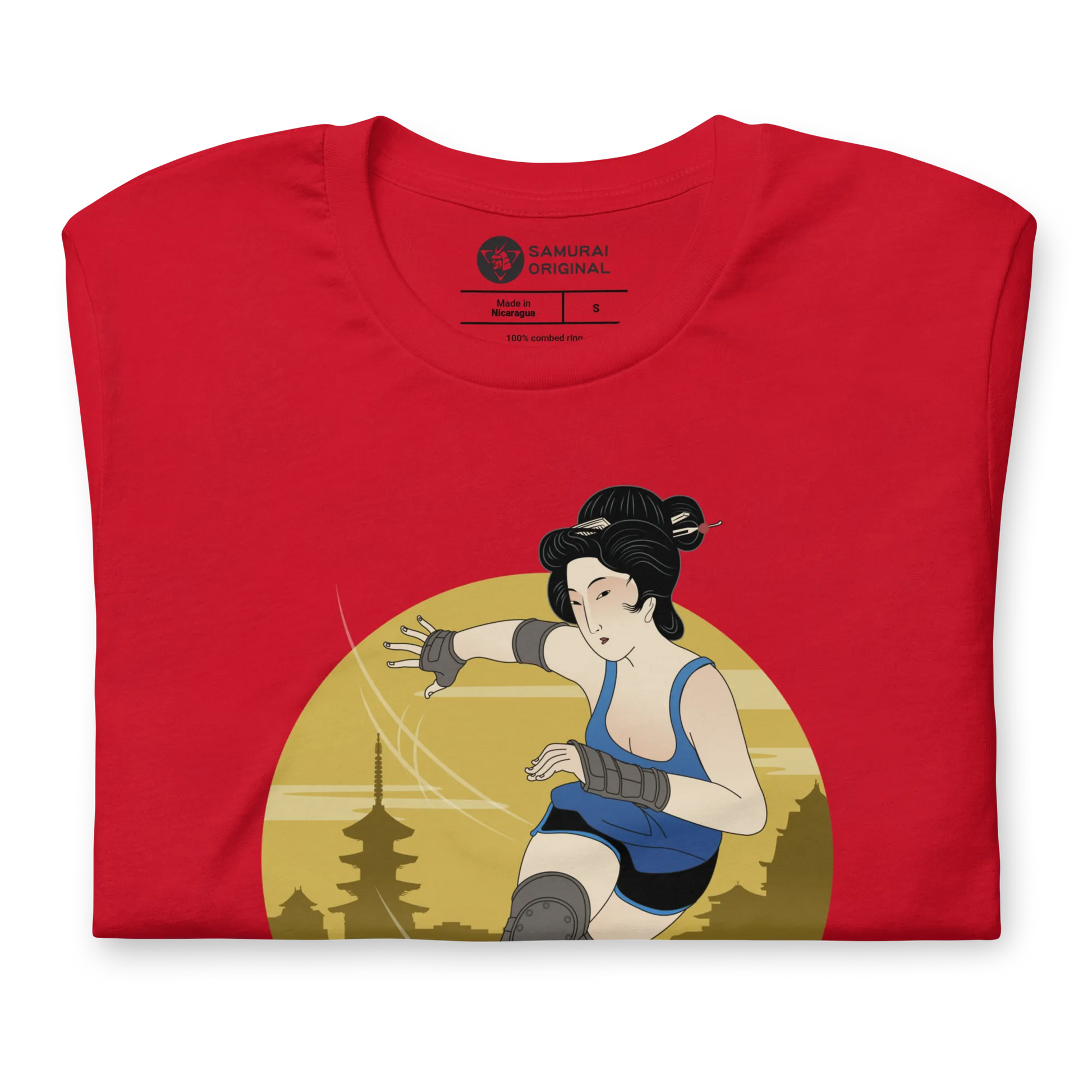 Geisha Roller Derby Japanese Ukiyo-e Unisex T-shirt -