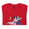 Samurai & Geisha Figure Skating Japanese Ukiyo-e Unisex t-shirt - Samurai Original