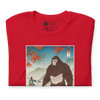 Samurai Hunts Sasquatch Japanese Ukiyo-e Unisex t-shirt -