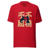 Aikido Japanese Ukiyo-e Unisex t-shirt - Red / S