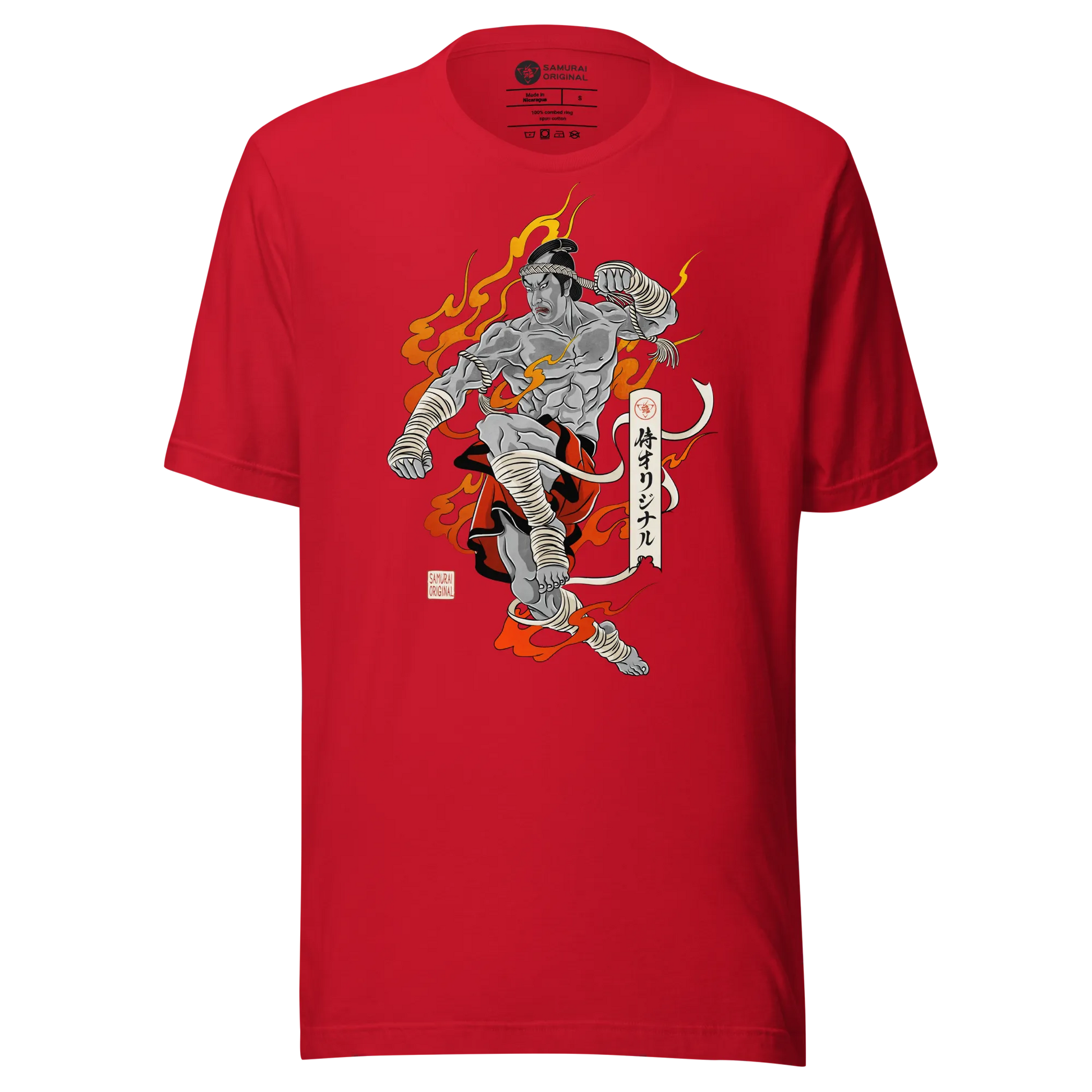 Muay Thai Japanese Ukiyo-e Unisex T-shirt 2 - Samurai Original