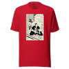 Samurai and Cat Japanese Ukiyo-e Unisex T-shirt 3 - Samurai Original