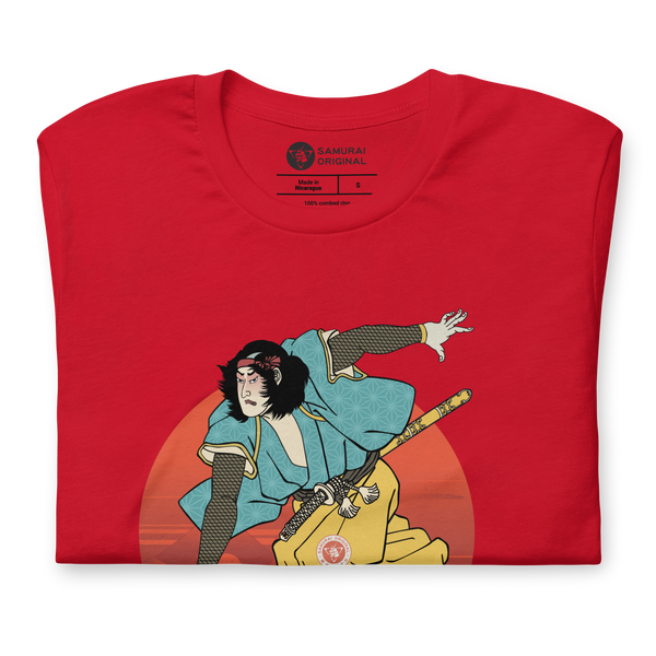 Samurai Play Bowling Ukiyo-e Unisex t-shirt