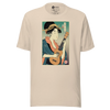 Geisha Ukulele Player String Instrument Japanese Ukiyo-e Unisex T-Shirt - Soft Cream / XS