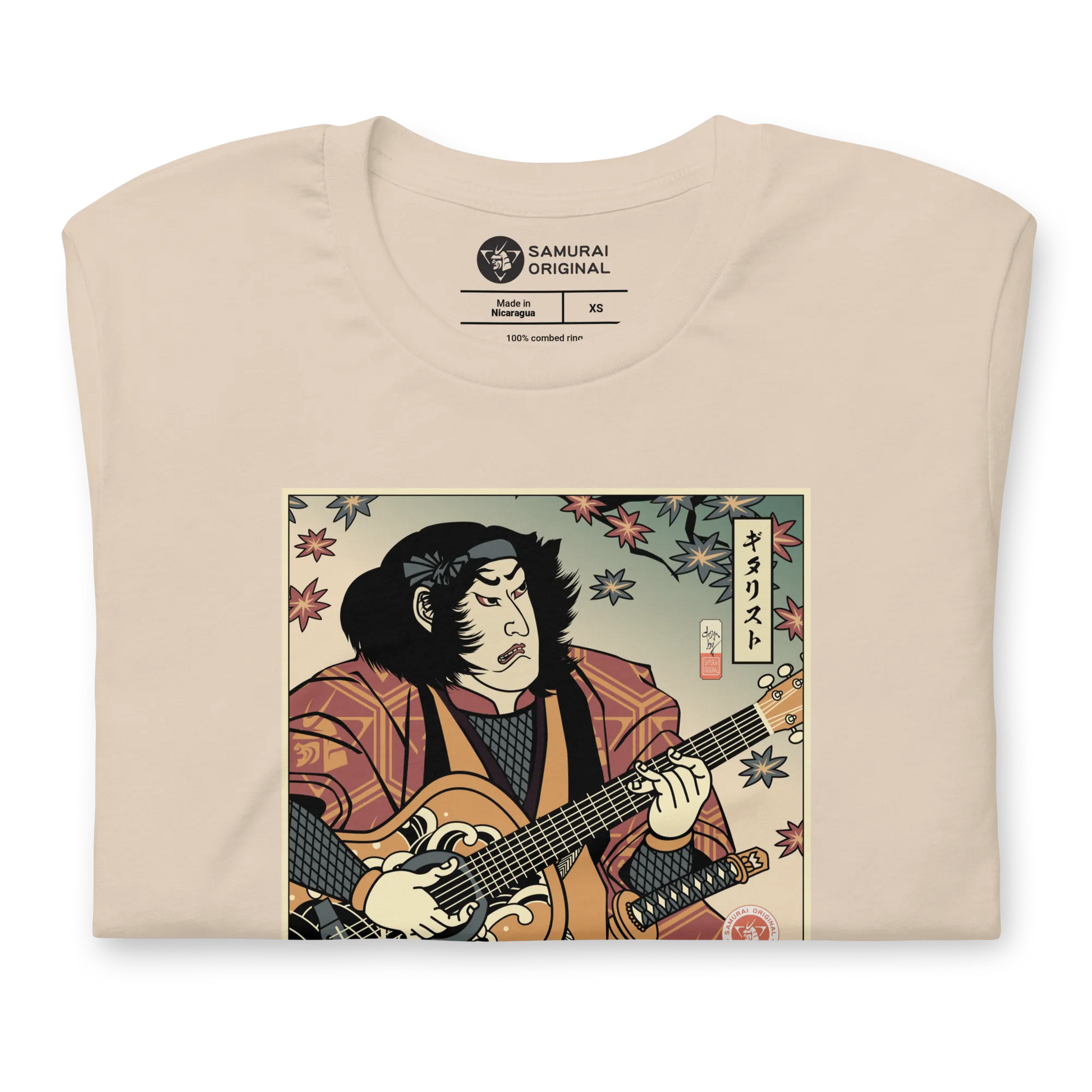 Samurai Guitar Player 3 Music Ukiyo-e Unisex T-Shirt -