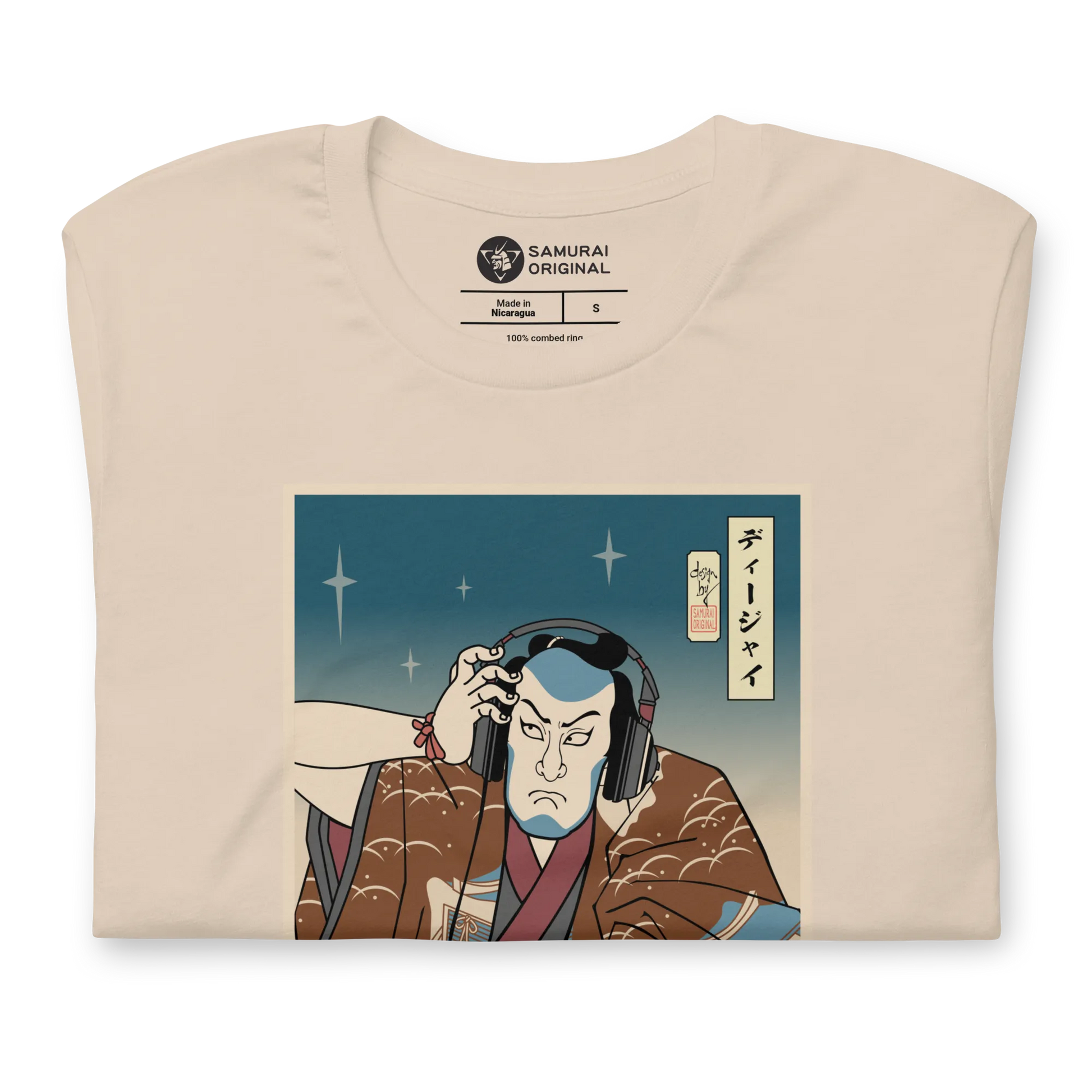 Samurai DJ 6 Turntable Music Ukiyo-e Unisex T-Shirt - Samurai Original