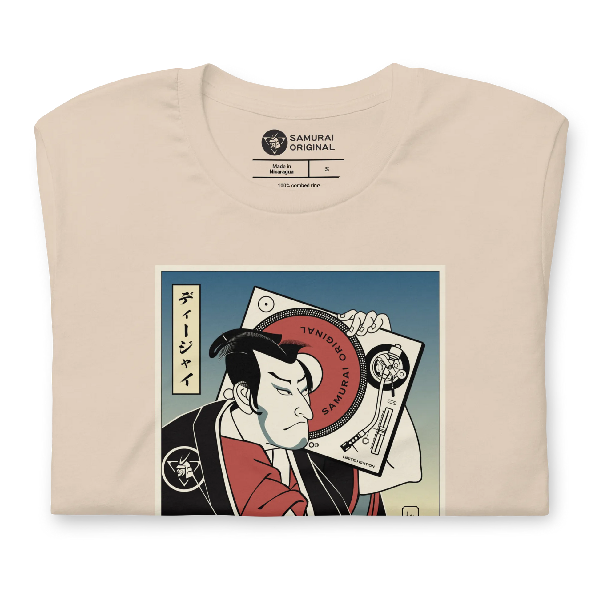 Samurai DJ 4 Music Ukiyo-e Unisex T-Shirt - Samurai Original