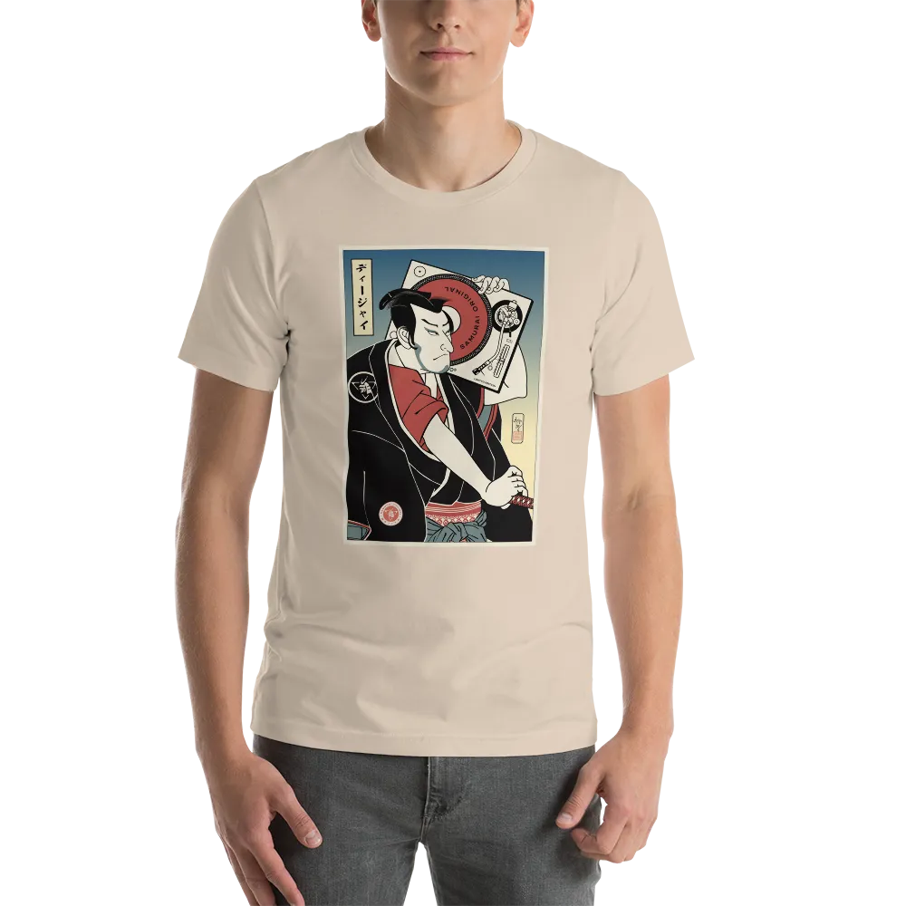 Samurai DJ 4 Music Ukiyo-e Unisex T-Shirt - Samurai Original