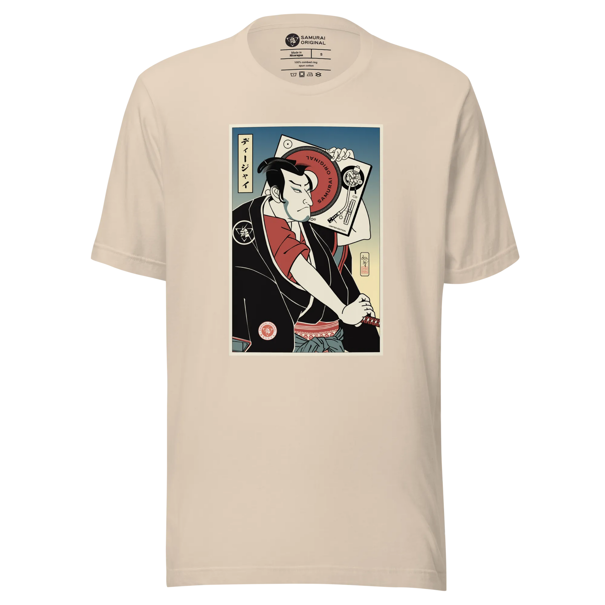 Samurai DJ 4 Music Ukiyo-e Unisex T-Shirt - Samurai Original