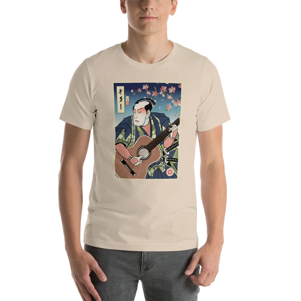 Samurai Guitar Player 2 Music Ukiyo-e Unisex T-Shirt -