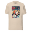 Geisha & Macaw Parrot Bird Japanese Ukiyo-e Unisex T-Shirt - Soft Cream / S