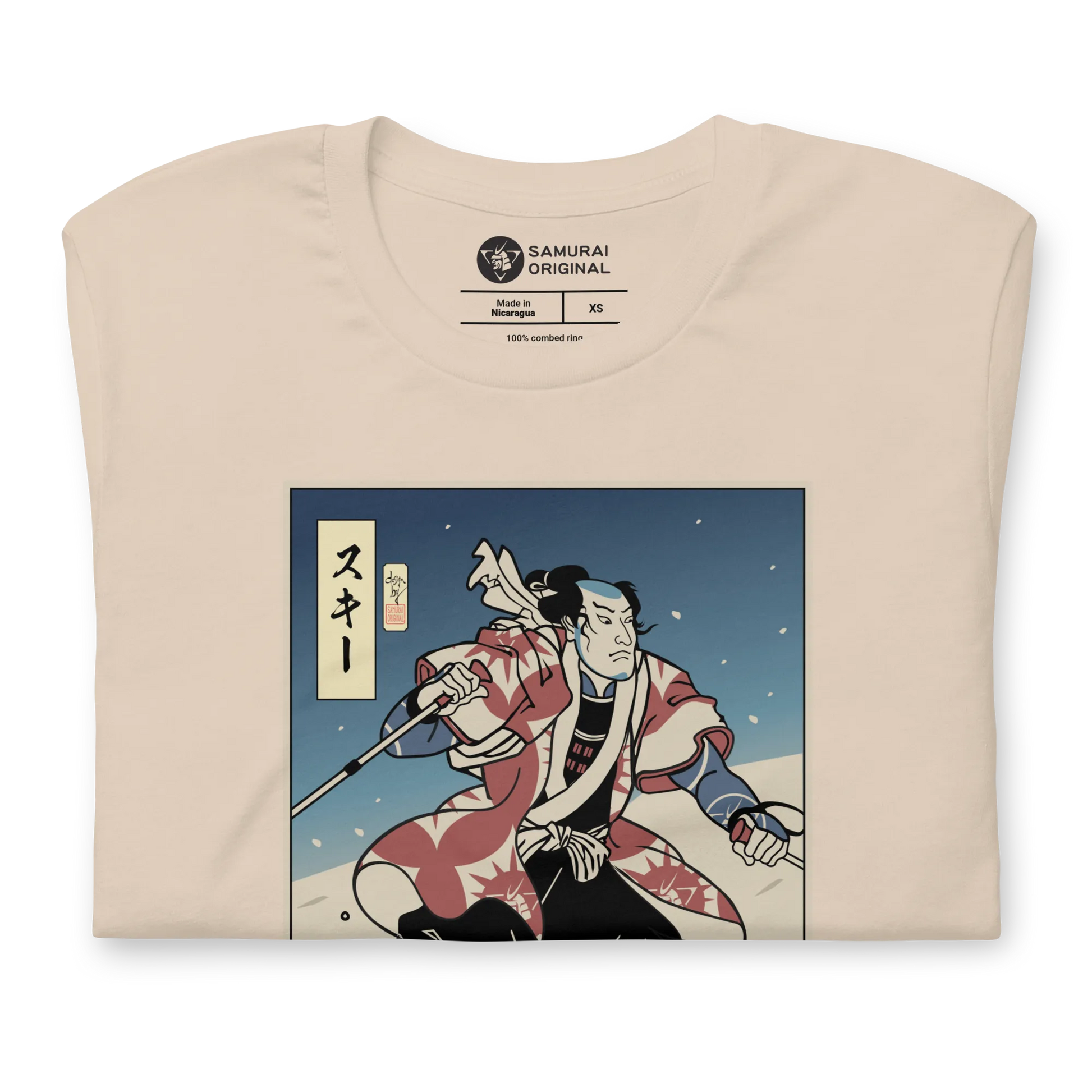 Samurai Ski 2 Winter Sport Ukiyo-e Unisex T-Shirt -