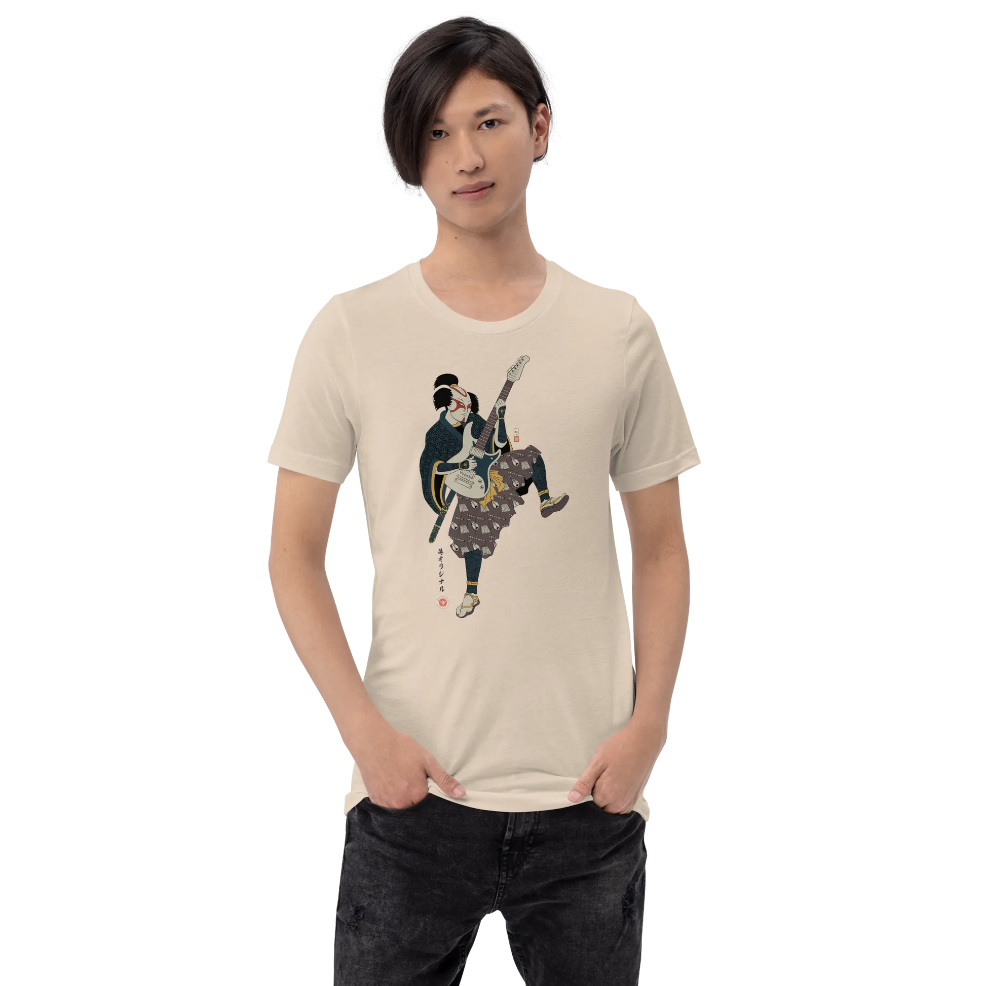 Samurai Guitar Player Music Ukiyo-e Unisex T-Shirt -