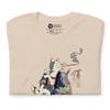 Cat and Mouse Funny Japanese Ukiyo-e Unisex T-shirt -