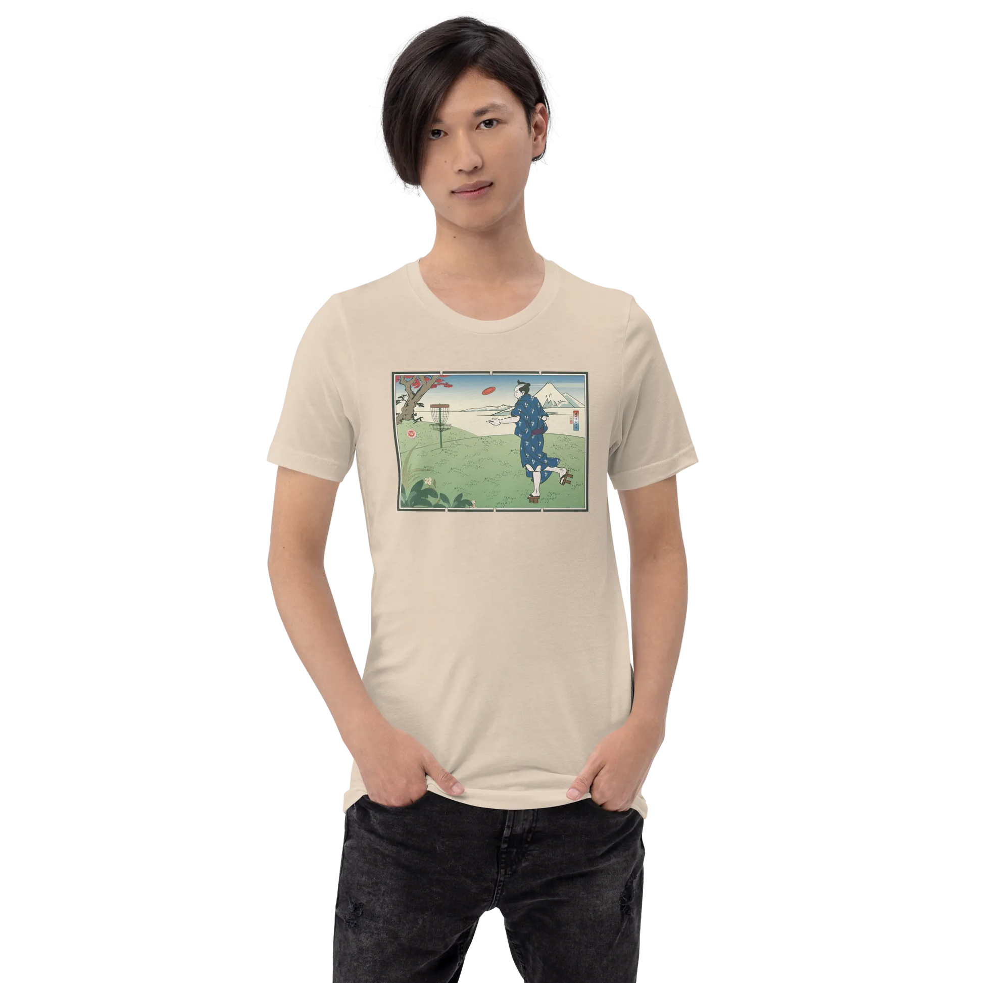 Samurai Disc Golf Ukiyo-e Unisex T-shirt - Samurai Original