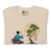 Samurai and Bonsai Tree Japanese Ukiyo-e Unisex T-Shirt 2 - Samurai Original