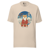 Dog Shiba Inu Funny Japanese Ukiyo-e Unisex T-Shirt - Soft Cream / S