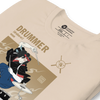 Samurai Drummer Japanese Ukiyo-e Unisex T-shirt 8