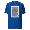 Card Samurai Japanese Unisex T-shirt - True Royal / S