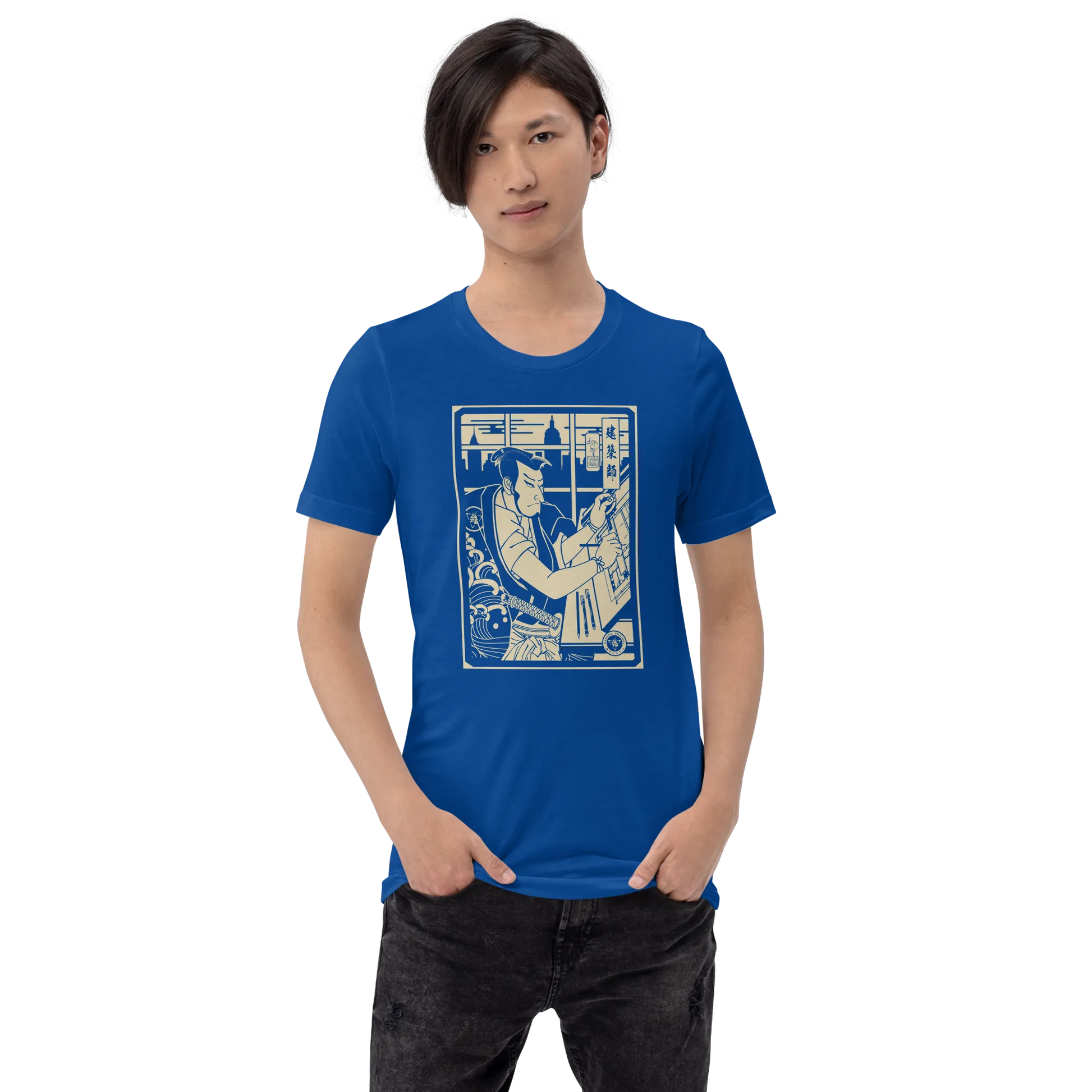 Samurai Architect Design Ukiyo-e Unisex T-Shirt - Samurai Original