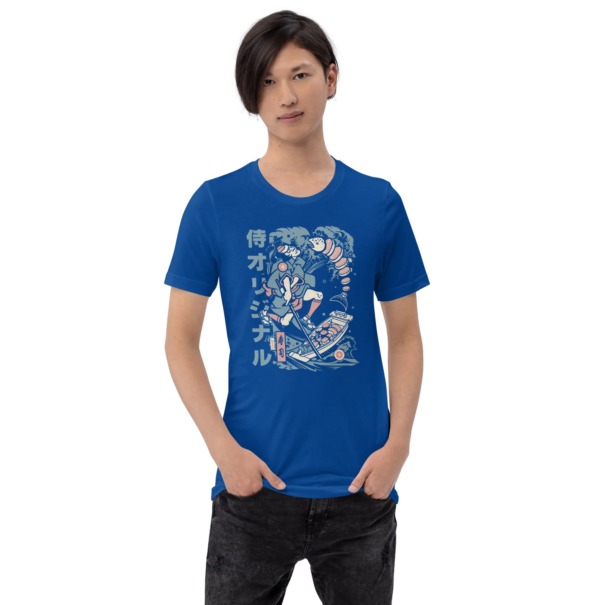 Samurai Sushi Japan's Food Ukiyo-e Funny Unisex T-Shirt -