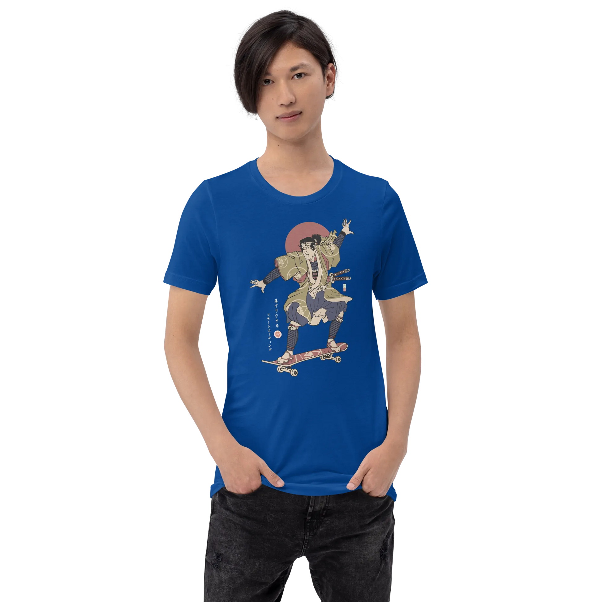 Samurai Skateboard Ukiyo-e Unisex T-Shirt -