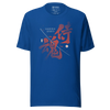 Samurai Spirits Kanji Calligraphy Unisex T-Shirt - True Royal / S