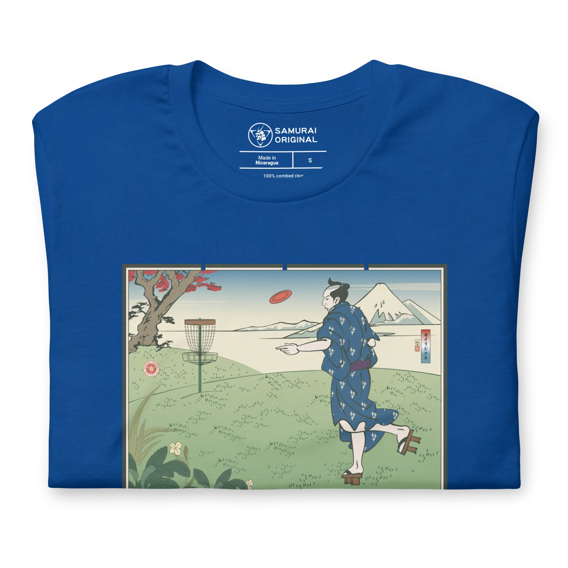 Samurai Disc Golf Ukiyo-e Unisex T-shirt - Samurai Original