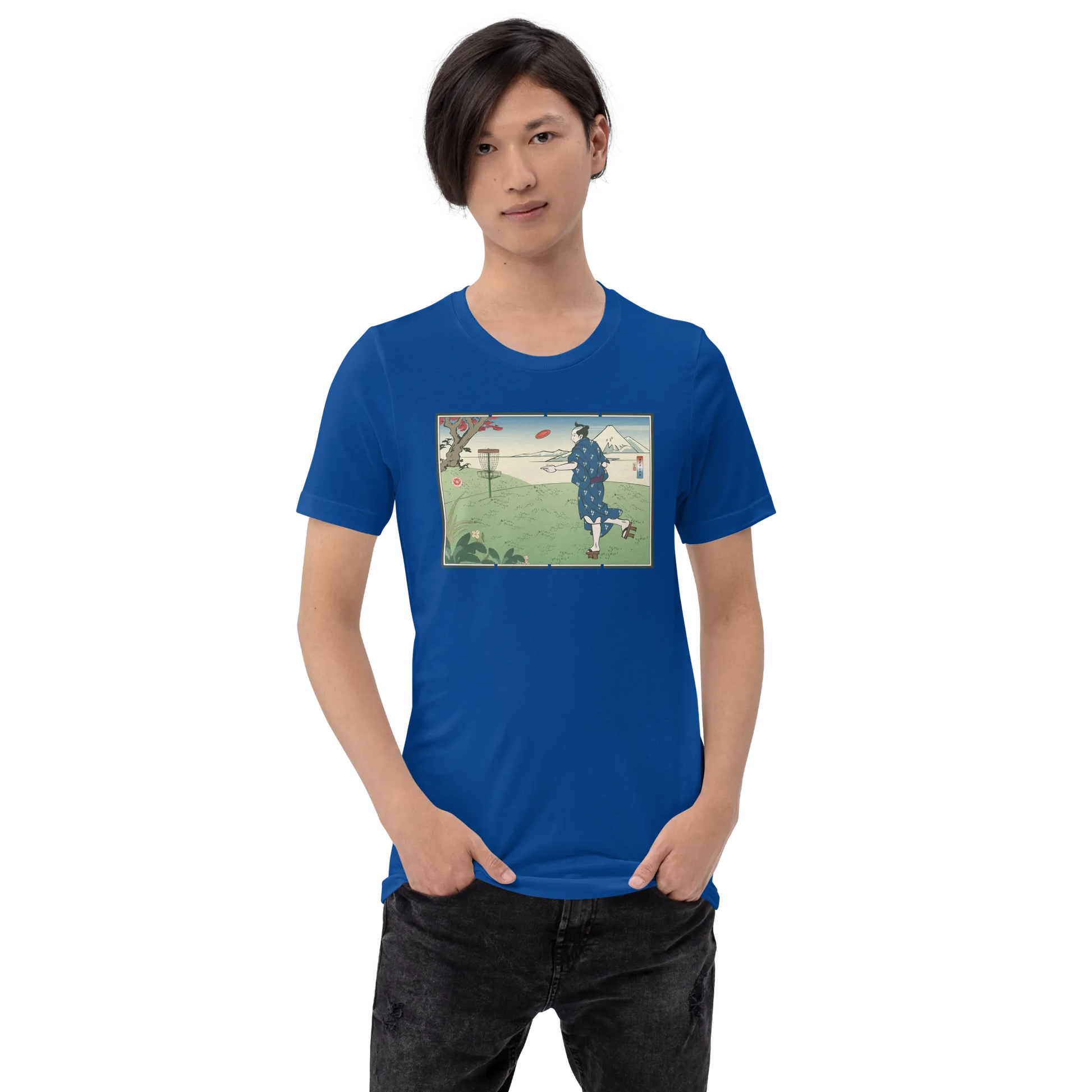 Samurai Disc Golf Ukiyo-e Unisex T-shirt - Samurai Original