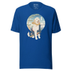 Golden Doodle Dog Funny Japanese Ukiyo-e Unisex T-shirt 2 - True Royal / S