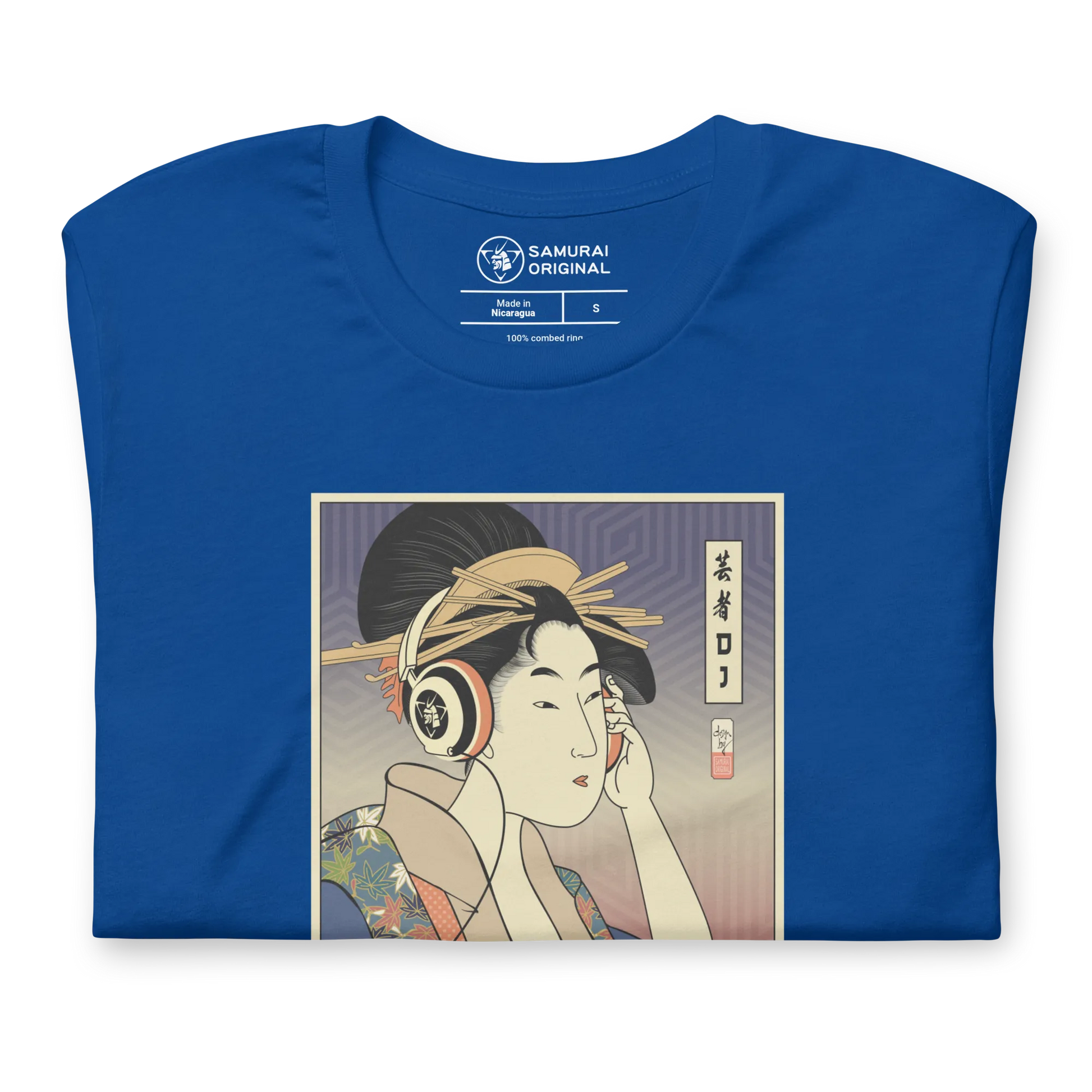 Geisha DJ Turntable Music Japanese Ukiyo-e Unisex T-Shirt -