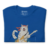 Cat Playing Guitar Japanese Ukiyo-e Unisex t-shirt -